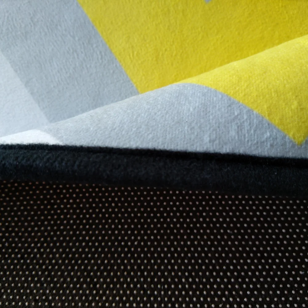 Скандинавский геометрический Желтый Клетчатый стильный кухонный коврик для