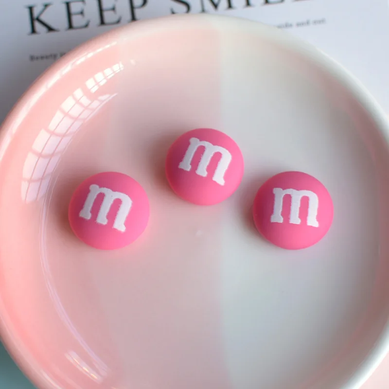 10 шт. мультяшный клубничный медведь конфеты плоский задний полимер