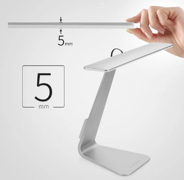 

Ultrathin Mac Style 3 Mode Dimming LED Reading Study Table Lamp Soft Eye-Protection Night Light Folding Rechargeable Desk Lamp