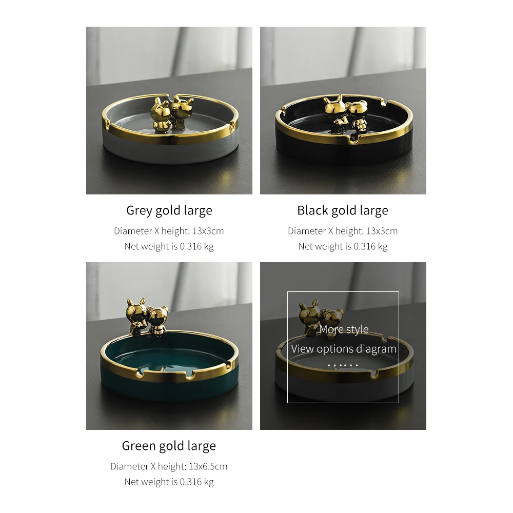 

Ceramic ashtray cartoon ashtray creative modern design home decoration accessories desktop ashtray bear decoration embellishment