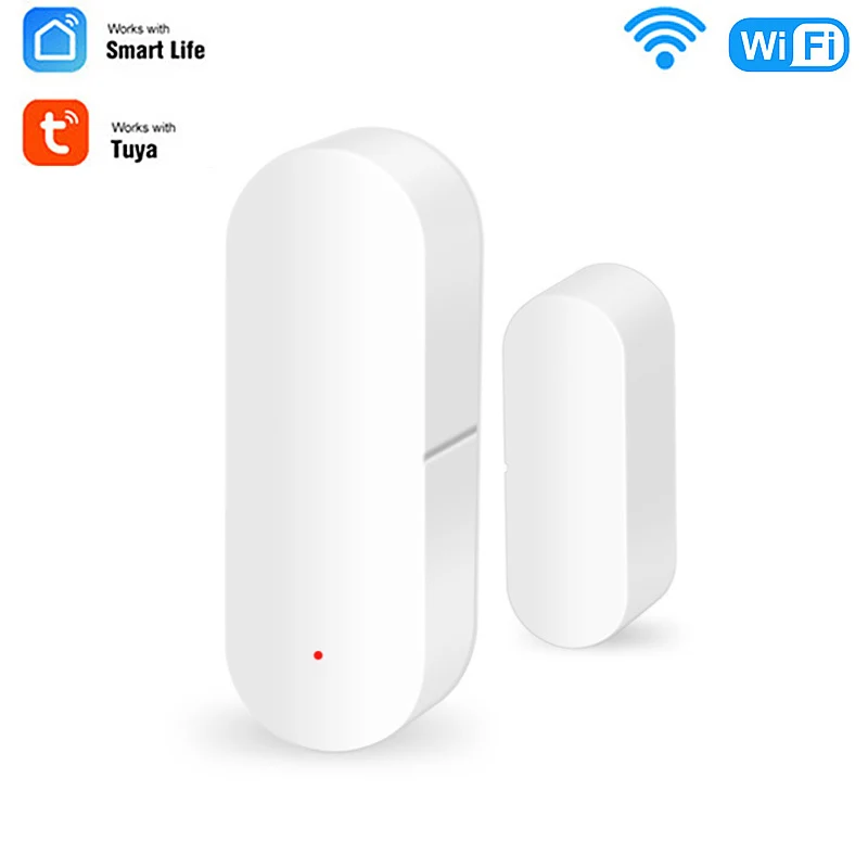 

Tuya Smart WiFi Door Sensor Door Open/Closed Detectors Home WiFi Magnetic Sensor Security Alarm Support Alexa Google Home