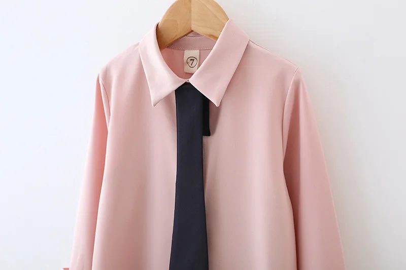 Новое платье для девочек Розовое Повседневное с длинными рукавами и