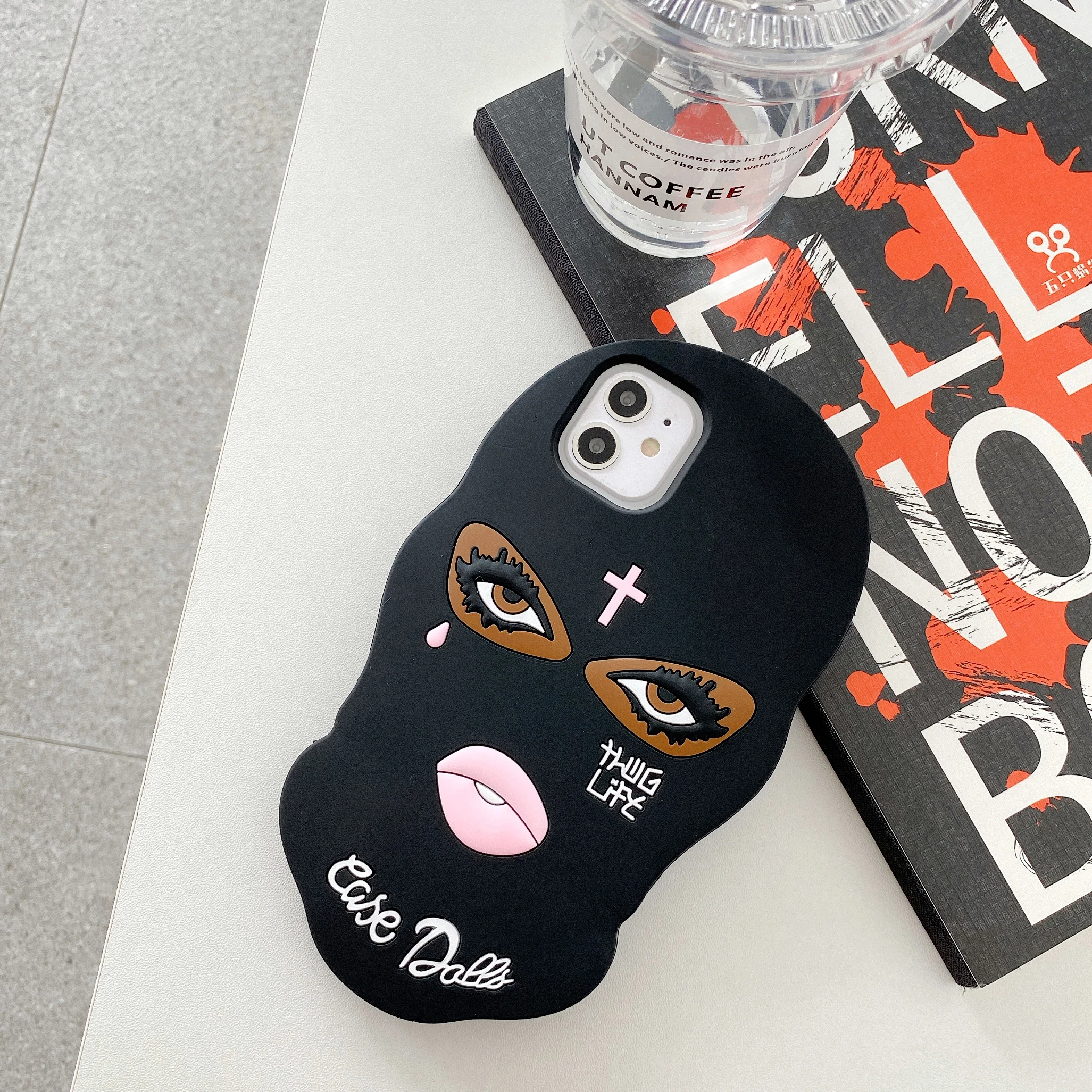 Силиконовый чехол-накладка для iPhone 12 11 Pro Max 7 Plus 8 6 6s 5 5S SE 2020 X XR XS с 3D изображением