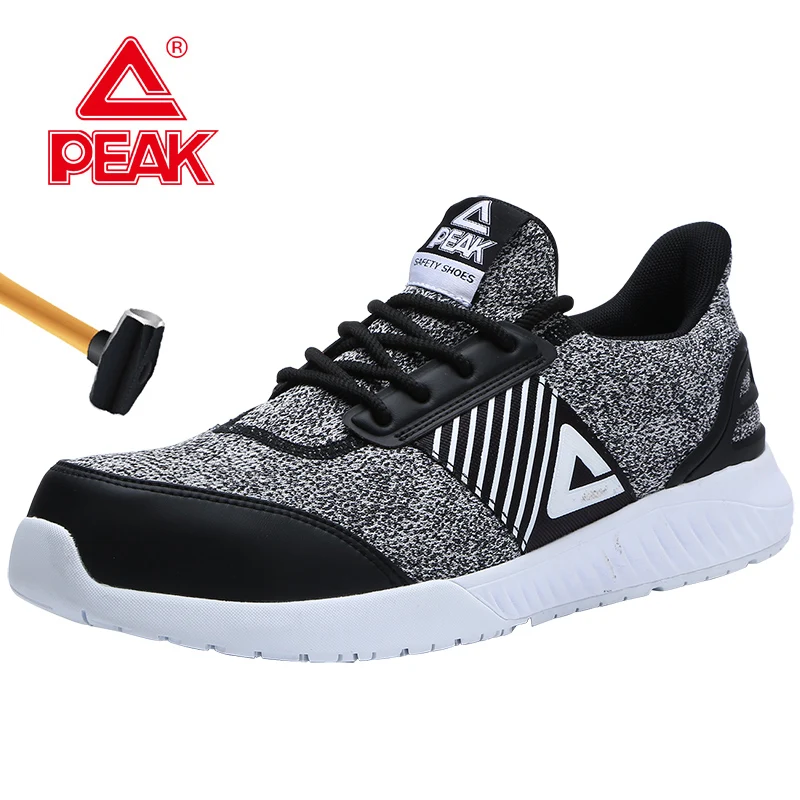 Пиковая Мужская Рабочая защитная обувь со стальным носком легкая дышащая