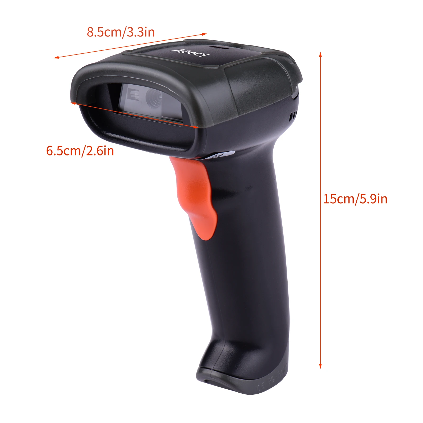 USB-сканер штрих-кода Aibecy 1D2D/QR проводной Ручной считыватель ручной