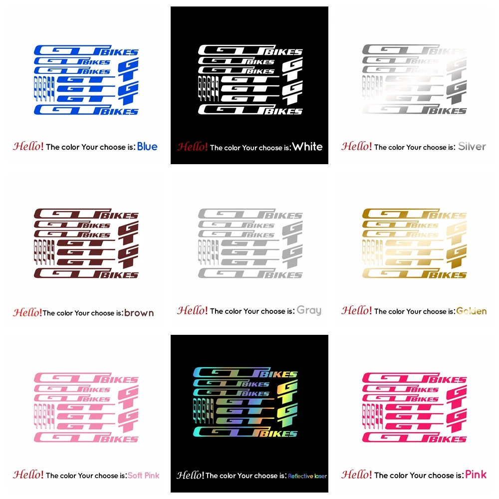 

Эксклюзивные прозрачные декоративные наклейки без разрыва с переводной мембраной для велосипедов GT, виниловые материалы, листы, рамы для в...