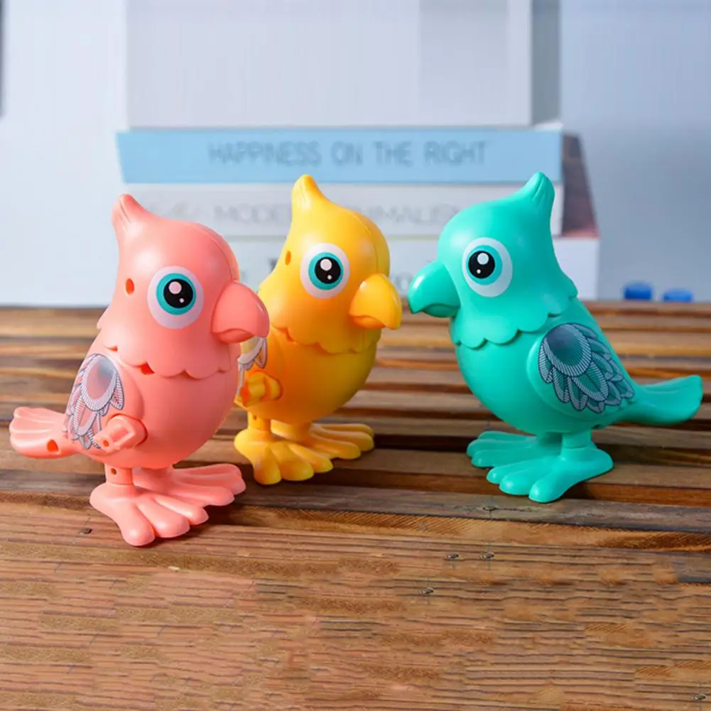

Funny Cartoon Simulation Parrot Design 360 Degrees Rotatable Jump Clockwork Toy Children Kids Baby Gift