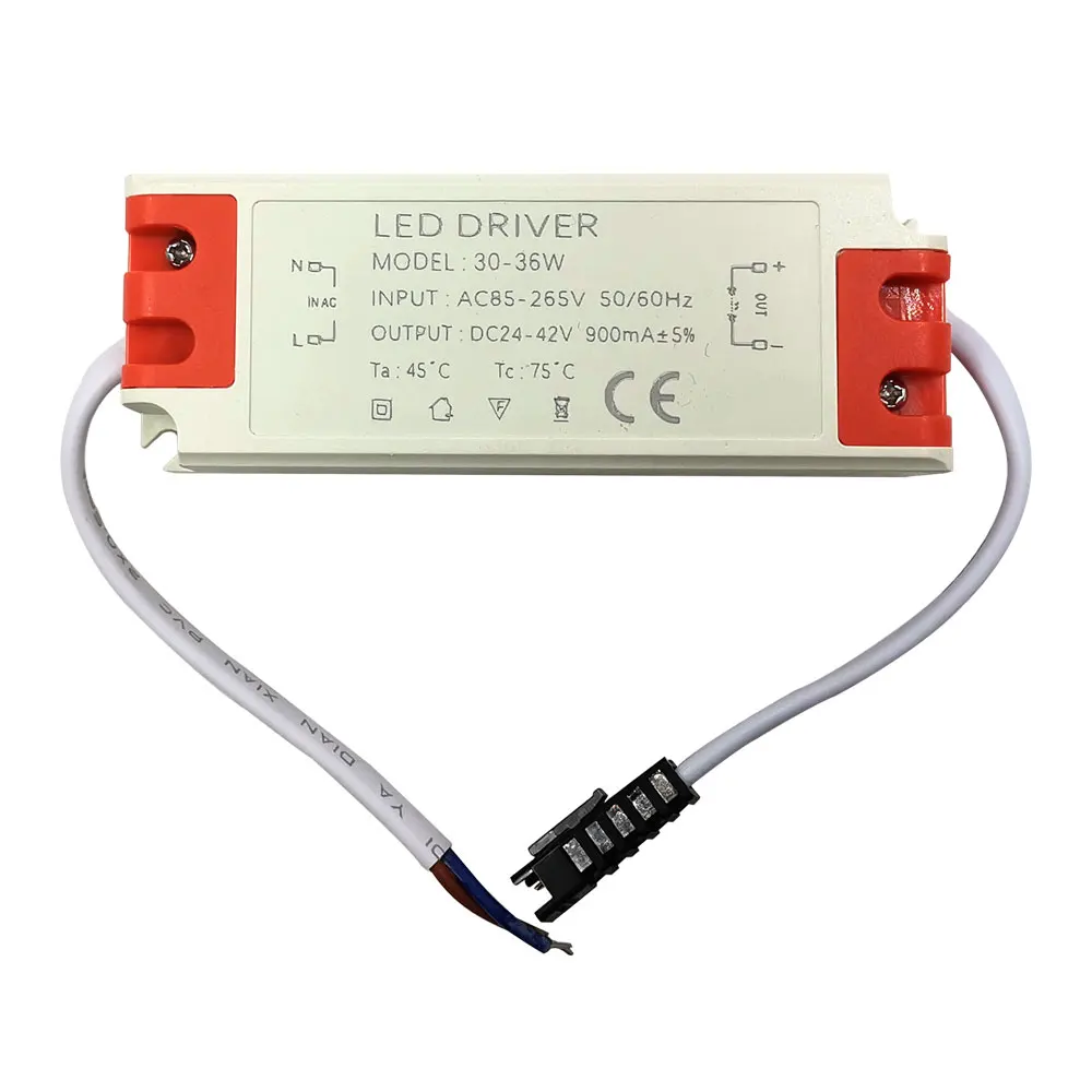 Прямая поставка 10 Вт 30Вт постоянный ток Питание 30V 36V 300mA 900mA Светодиодный драйвер