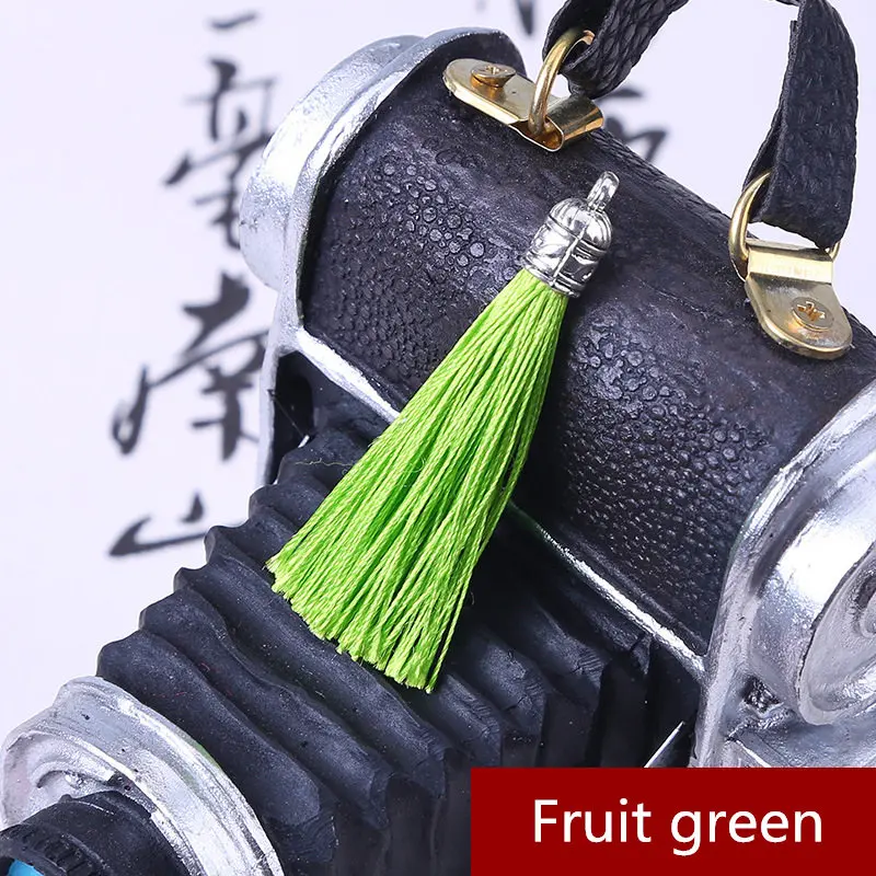 Fruit green 10 шт. мини металлический колпачок кисточка ювелирные изделия занавески одежды декоративные аксессуары DIY Ключ сотовый телефон сумка бахрома отделка кисточки кулон - Цвет: Fruit green