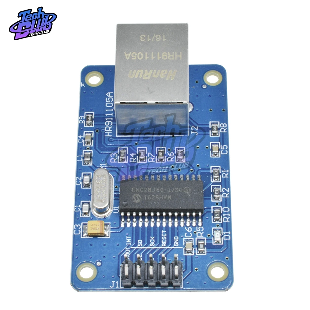 Сетевая локальная сеть ENC28J60 25 МГц для Arduino Кристальный AVR 51 LPC STM32 3 В 5 комплект
