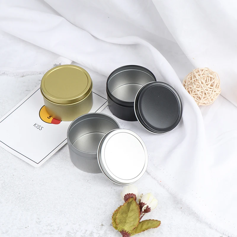 Маленькая жестяная коробка мини металлическая для хранения пустой горшок