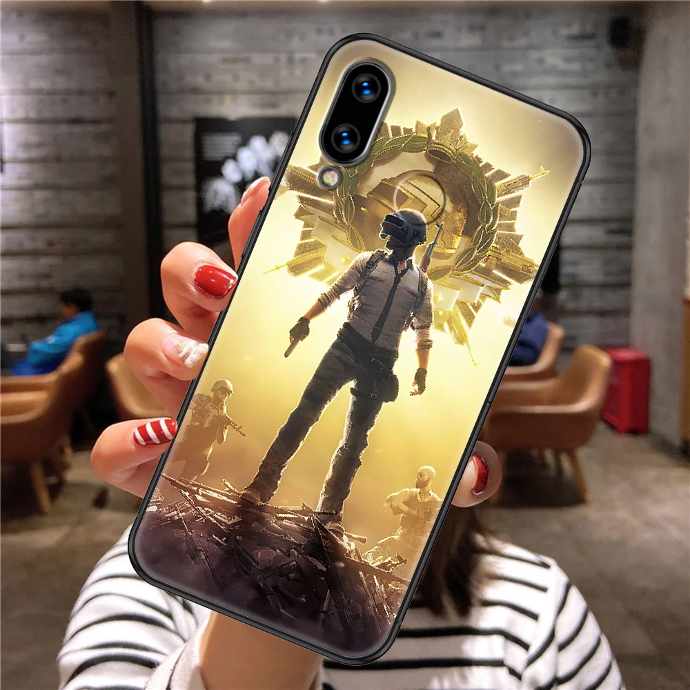 Чехол для телефона с игрой PUBG Huawei Honor 6 7 8 9 10 10i 20 A C X Lite Pro Play черный роскошный