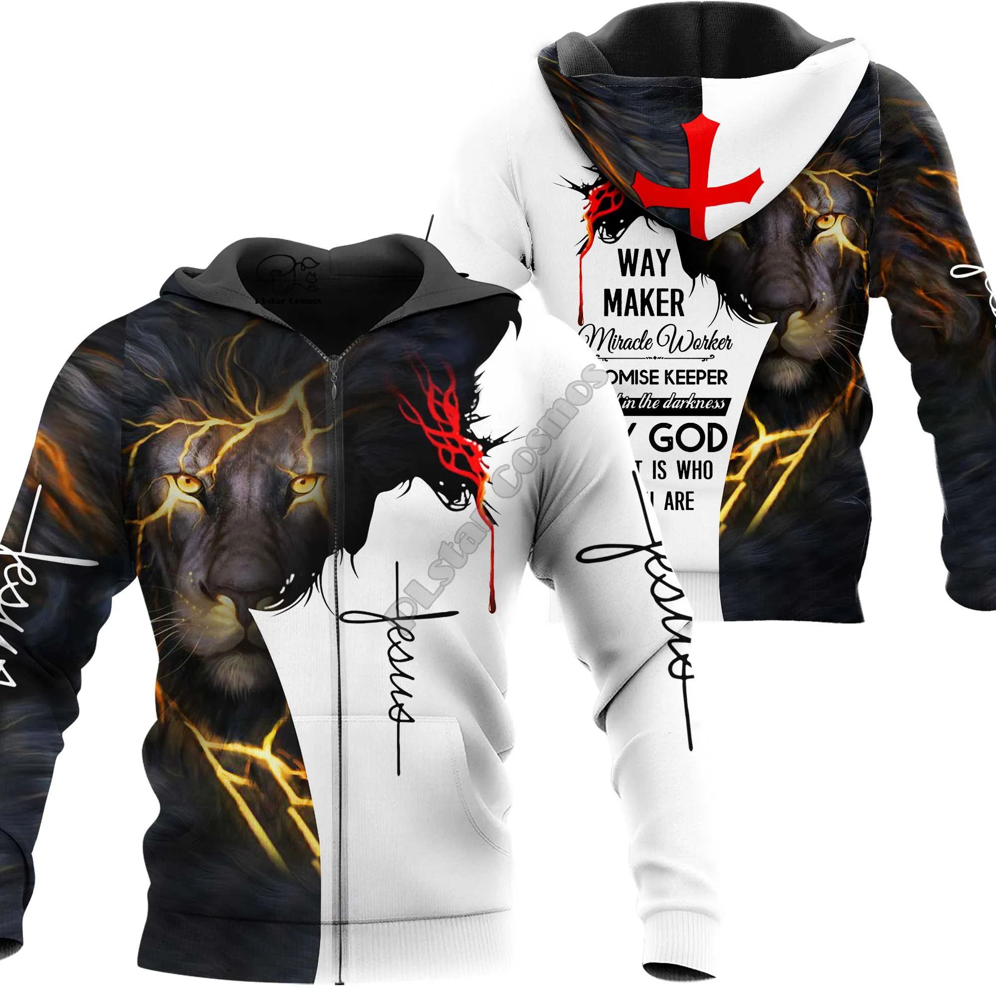 

PLstar Cosmos God Christian Catholic Jesus Retro Streetwear Funny Pullover Harajuku 3DPrint Men/Women Zip/Hoodies/Sweatshirts S1
