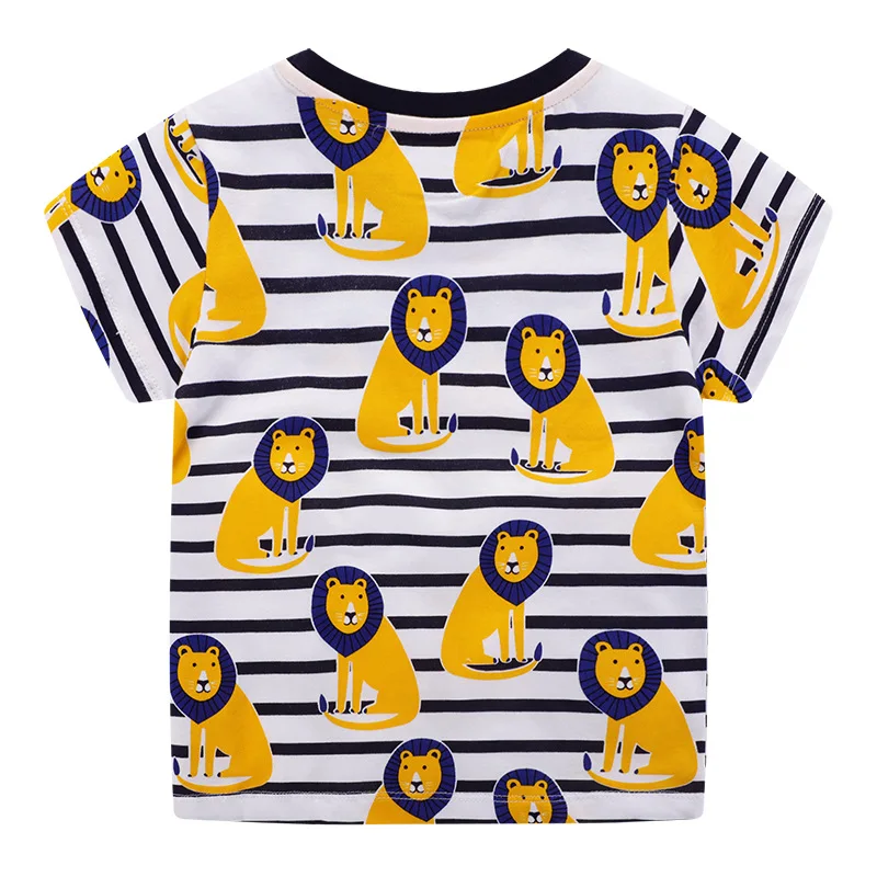 SAILEROAD Животное Аппликация Футболка для мальчиков Лето 2020 Детская одежда детей