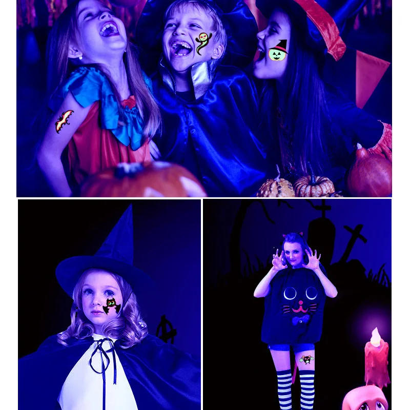 Новая татуировка наклейка набор детский мультфильм Хэллоуин украшение