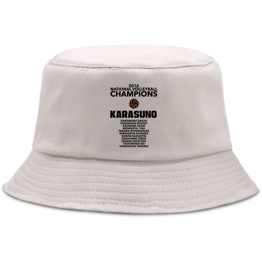 Пляжная кепка с национальным волейболом чемпионы карацуно черным принтом модные