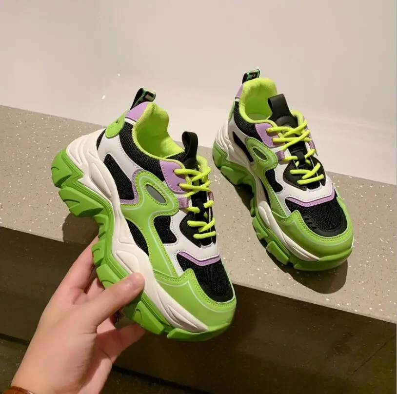 

2021 Sneakers Women Designer Shoes Zapatillas Mujer New Jelly Sole Platform Vulcanized Shoes Women Chunky Sneakers Basket Femme