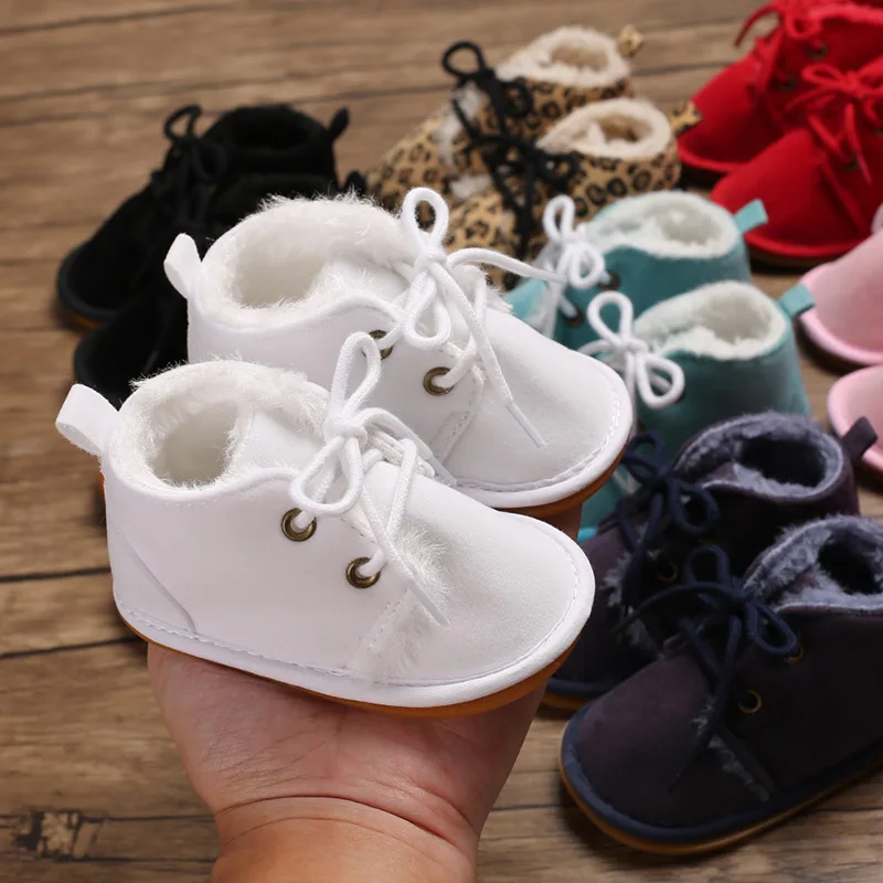 Unisex Toddler Shoes Boy Soles Thicken Babies Shoes for Baby Girl Cotton Fabric Winter Newborn Infant Baby Girl Boots