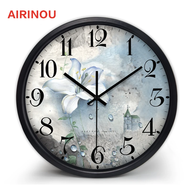 Новинка В стиле ретро настенные часы качество не тикают звук чтобы увидеть