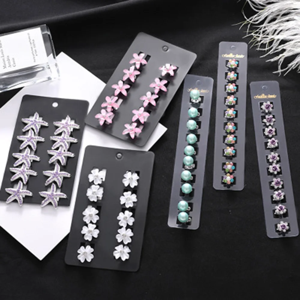 

10pcs/set Crystal Rhinestone Flower Hair Claw Hairpins Hair Accessories Ornaments Hair Clips Hairgrip
