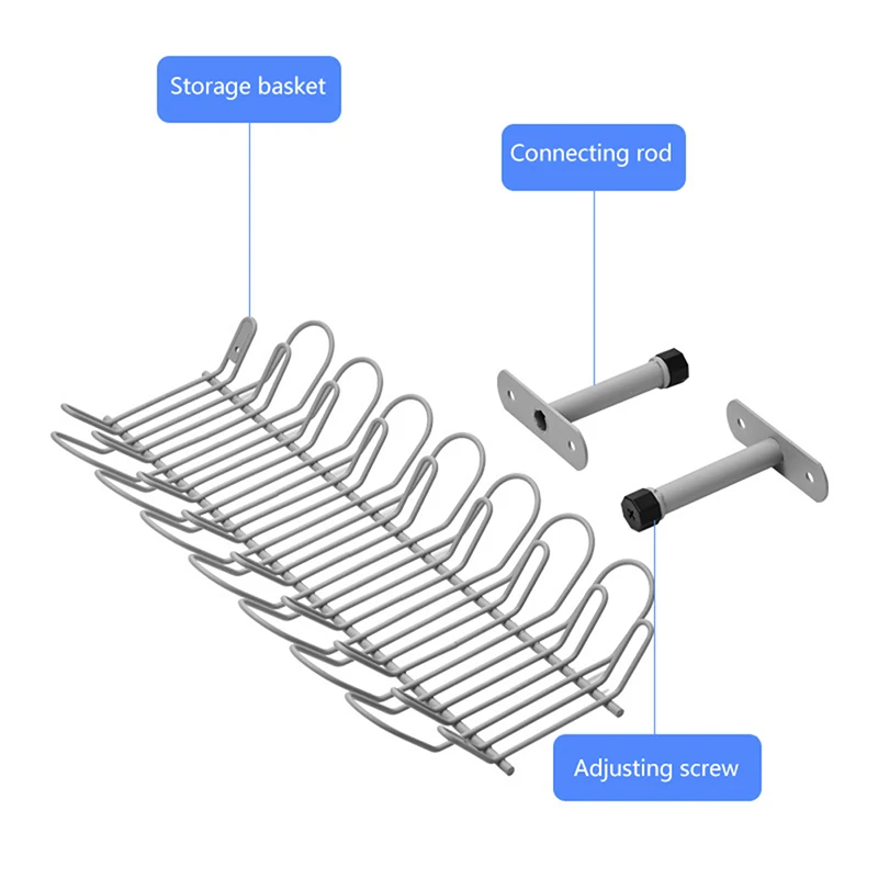 Preise Multi Zweck Hängenden Korb Metall Tabelle Unten Regal Für Steckdose Lagerung Rack Halter Home-Office Schreibtisch Kabel Draht Veranstalter