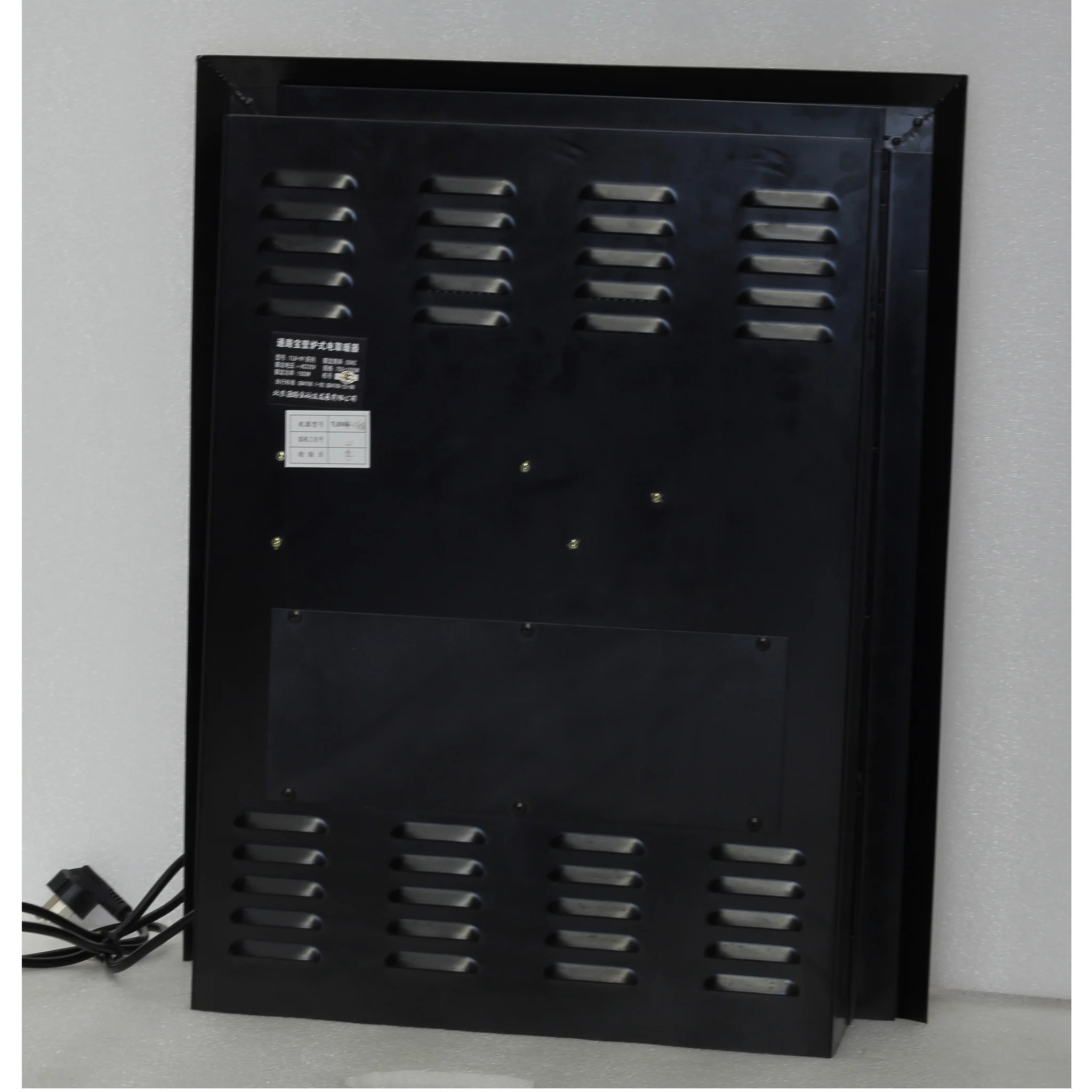 Электрическая каминная горелка вставка для дымохода с дистанционным