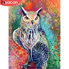 HUACAN Алмазная картина Сова полная квадратная круглая Алмазная мозаика вышивка животное алмазное искусство картина Стразы подарок ручной работы