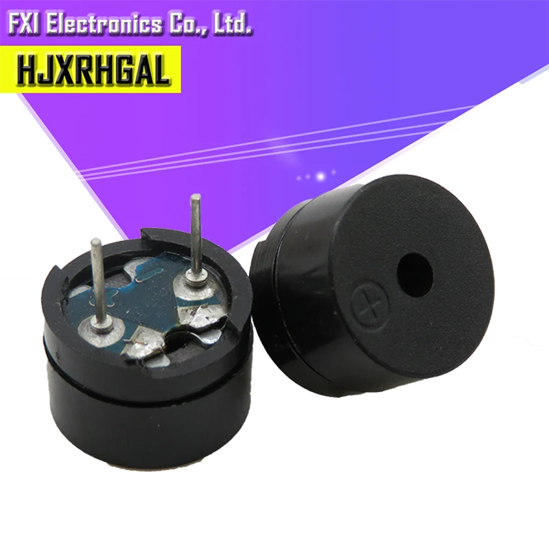 10 шт. Новое поступление 10 шт. 3v 5v 12v активный зуммер Магнитный длинный непрерывный сигнал бипера 12*9,5 мм