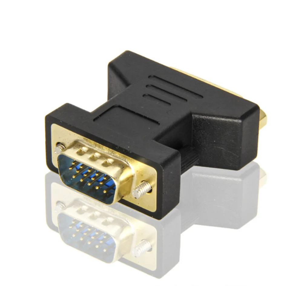 Женский и мужской видео адаптер ноутбук проекционный позолоченный DVI 24 + 5 к VGA HDTV