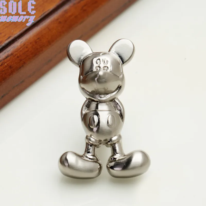 8 шт. дверные ручки из нержавеющей стали с мультяшным Микки Маусом|Дверные ручки| |
