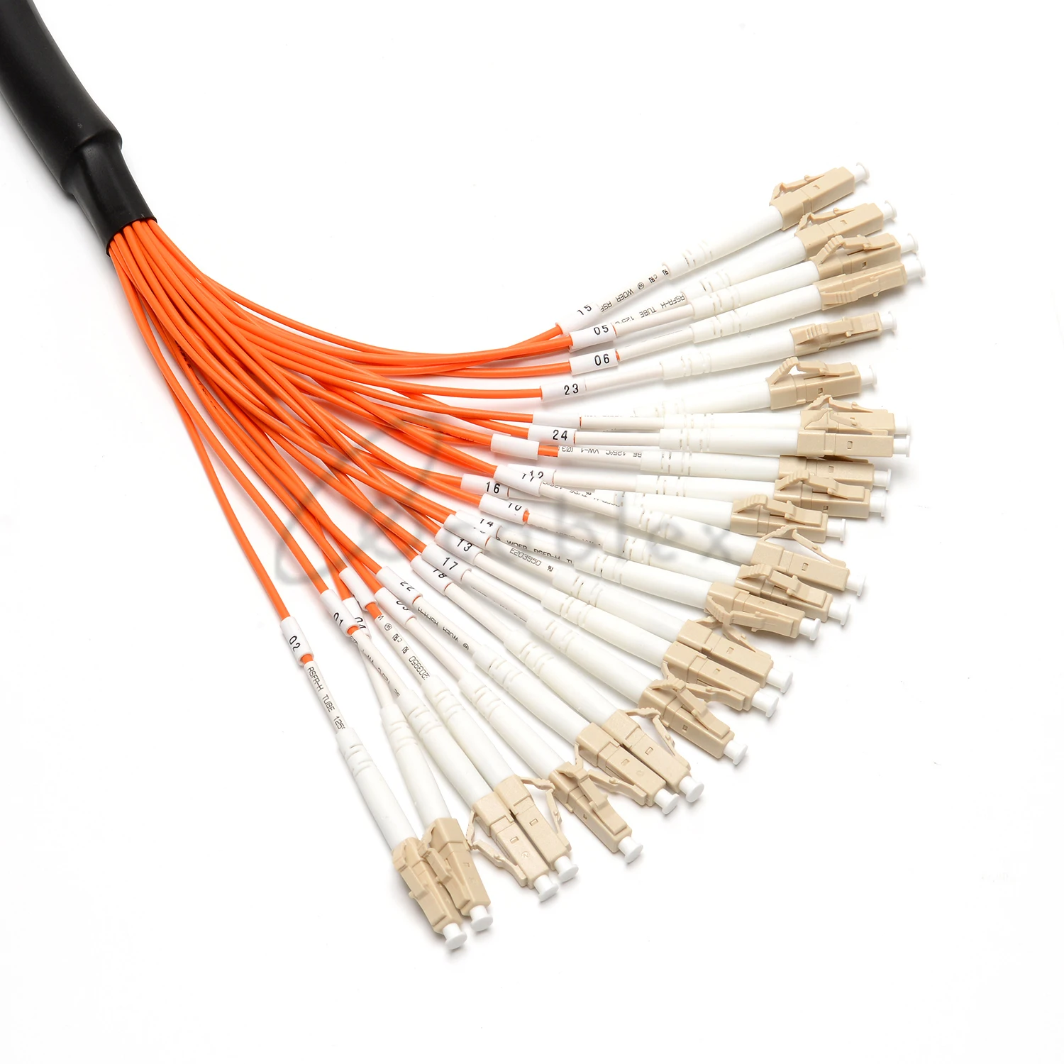 24 Cores Armored LC UPC-SC UPC 2.0mm Fiber Pigtail Patch Cord Jumper Cable MM OM2 Simplex Optic for Network | Мобильные телефоны и