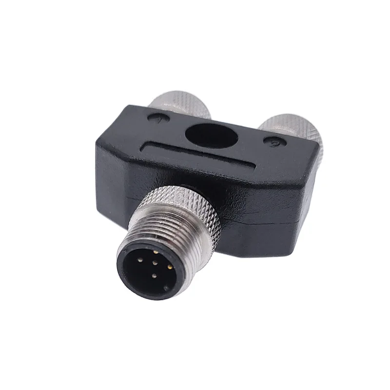 M12 трехходовая труба водонепроницаемый сенсор разъем для преобразования штекер 4