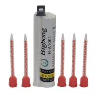 75ml grey ab glue 101 adhesives with 5pc 101 static mixing nozzles set for manual caulking gun 75ml 101 ab glue gun dispenser