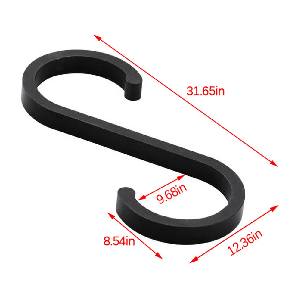 

12 PCS Space Aluminuml Practical Hooks S Shape Kitchen Railing S Hanger Hook Clasp Holder Hooks For Hanging Clothes Handbag Hook
