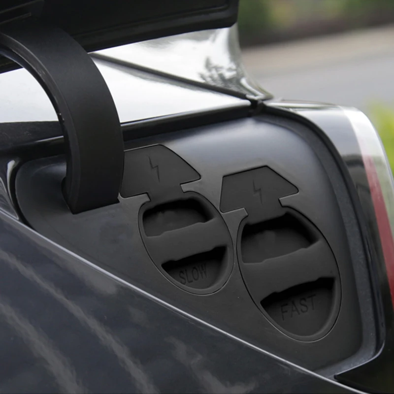 Красная сетка рекомендуемая для Tesla Model 3 порт зарядки левого руля силикагелевый