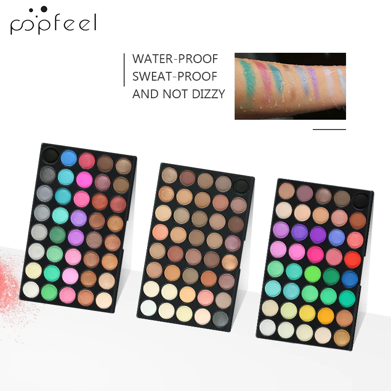 POPFEEL набор матовых и Дымчатых теней для век 120 цветов косметических палитр