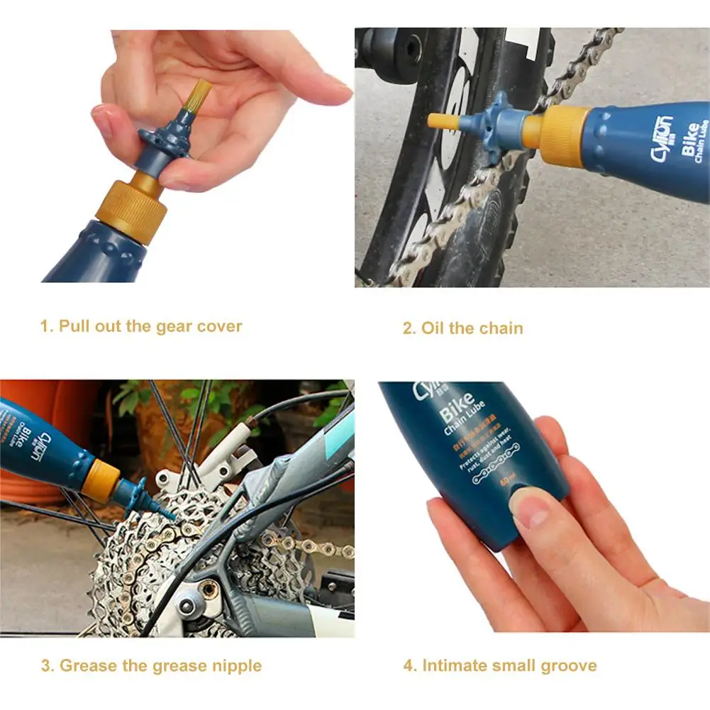 

Mountain Bike Chain Lubricants High Quality Abrasion Resistance Anti-rust Property Dust Bicycle Chain Lube Riding Accessory