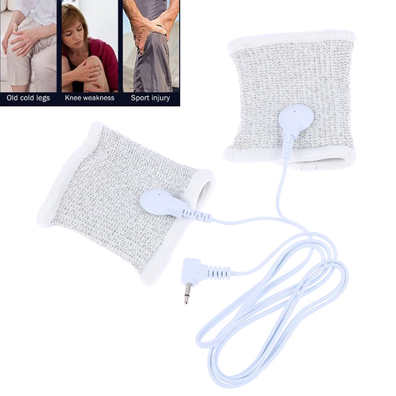 

1 Set Silver Fiber Electrode Massage Wrist Electrode Bracers Stimulation TENS Accessories Electrode Cable / Wires