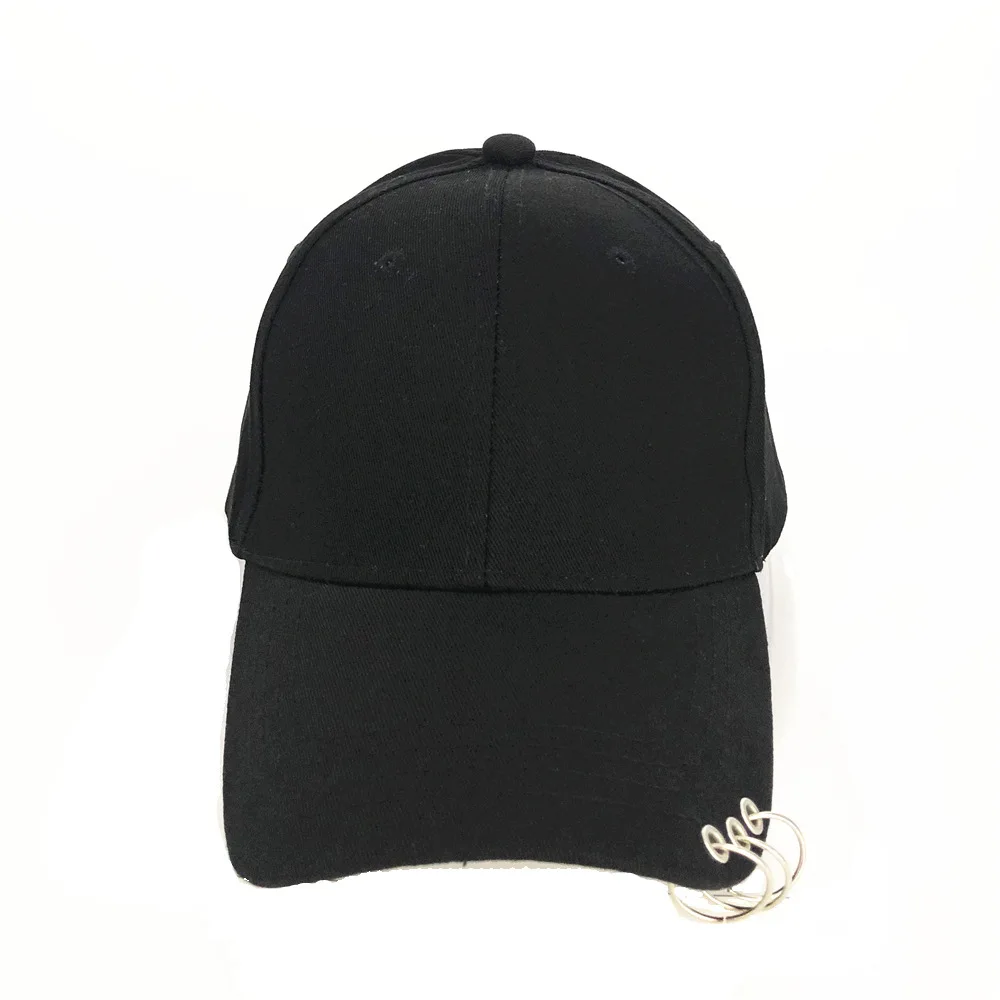 

Adjustable Baseball Hat with Ring Outdoor Sports Sun Cap for Women Men Fashion Snapback Hat High Quality Korean Peaked Cap