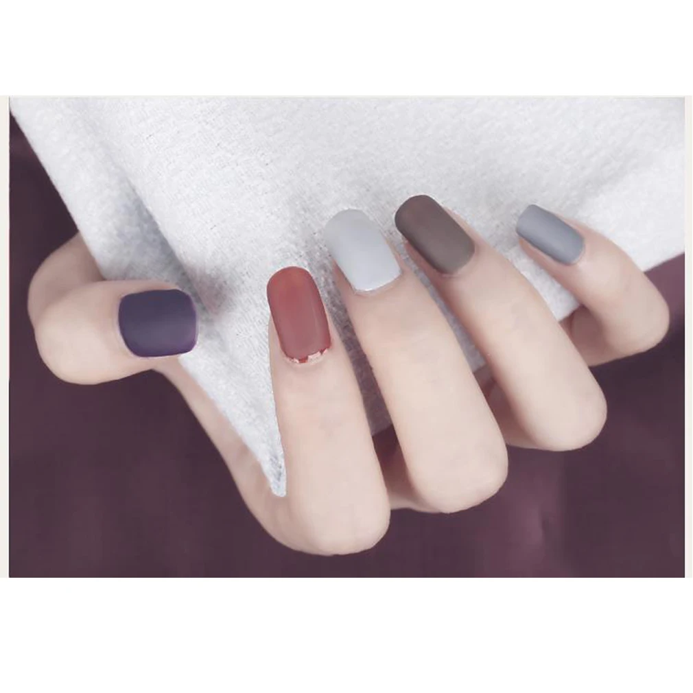 FairyGlo 10 мл серая серия УФ гель для ногтей матовое верхнее покрытие цвет