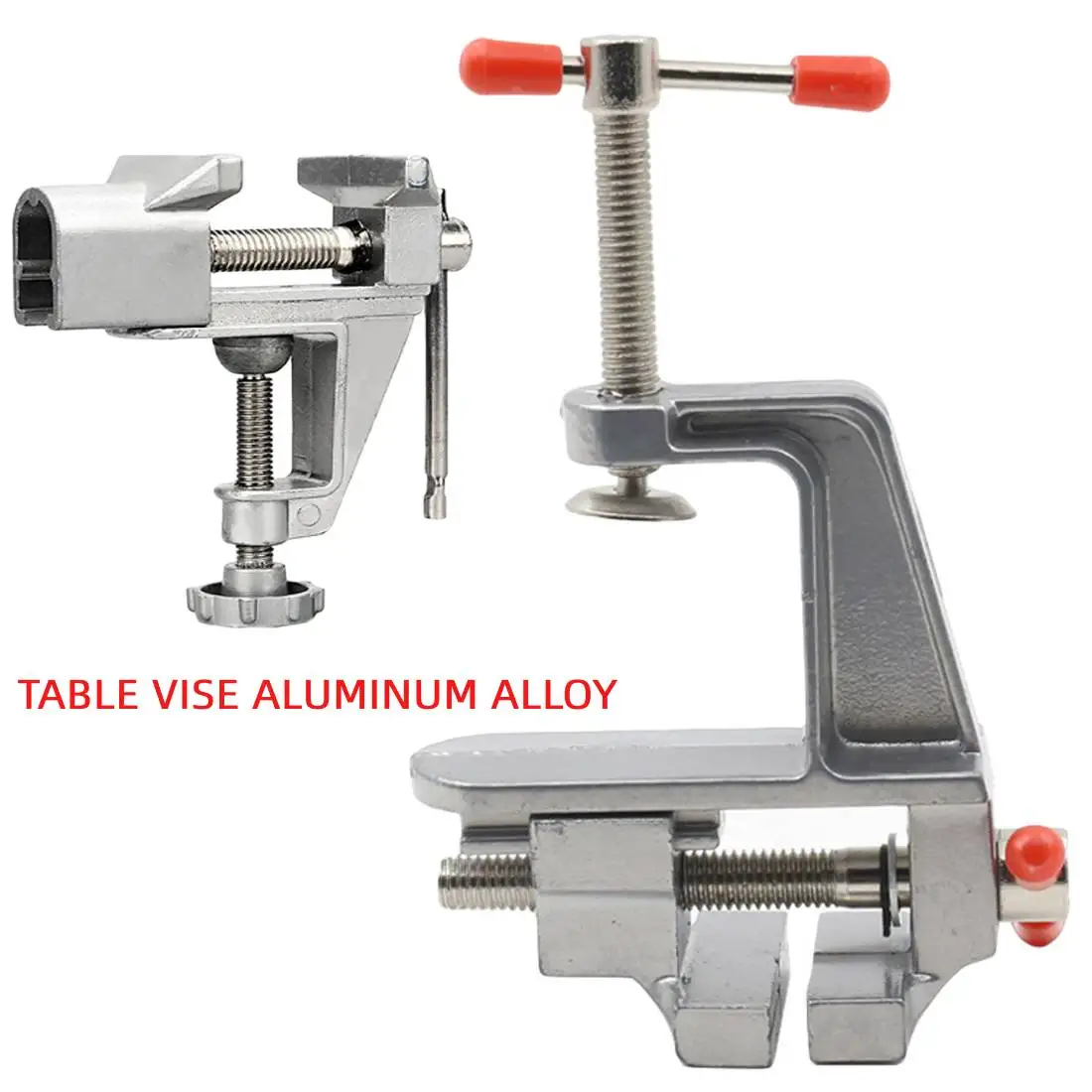 Универсальные настольные тиски с винтовым зажимом из алюминиевого сплава мини