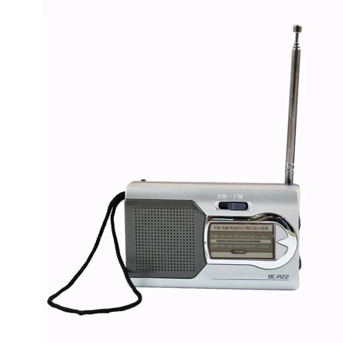 Портативный AM/FM мини-радио с телескопической двойная антенна канал приемник динамик VDX99