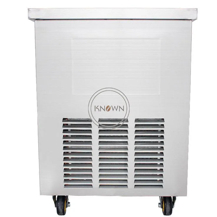 Полностью из нержавеющей стали ролл жареного мороженого машина для