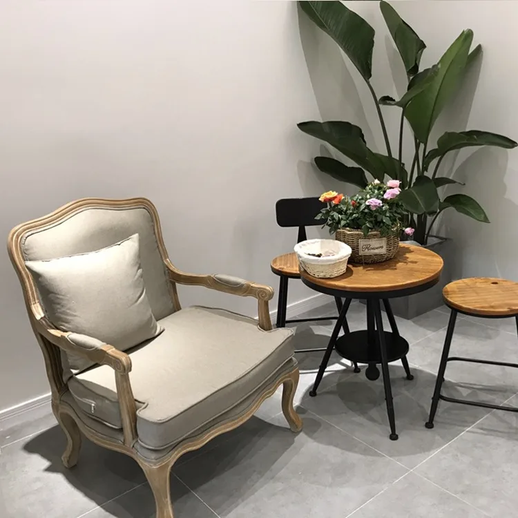 Диван для отдыха в американском ретро стиле европейская ткань спальни кабинета