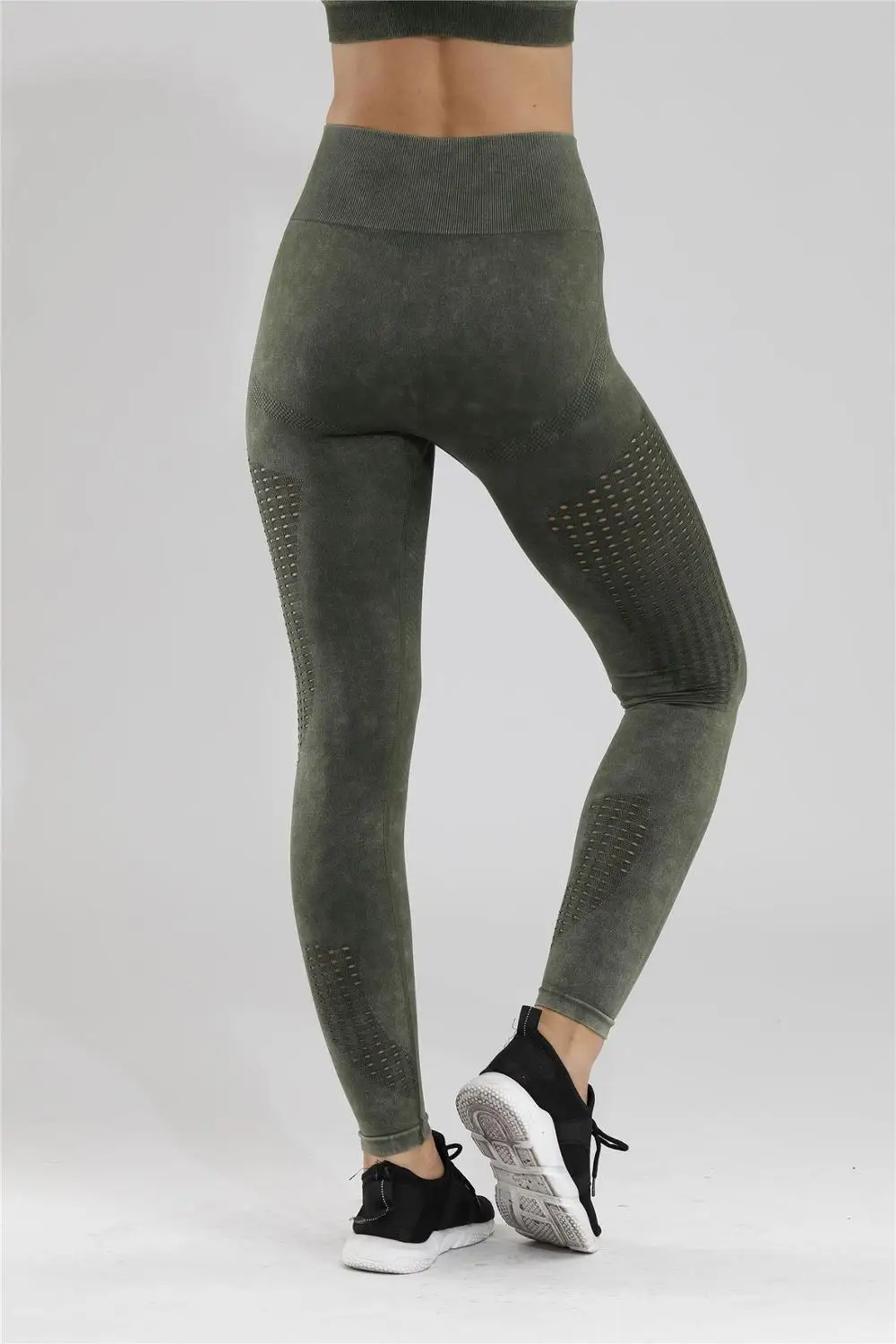 Frosted green pant Женские Бесшовные легинсы, одежда для фитнеса, плотные штаны для йоги, непромокаемые спортивные брюки, брюки для фитнеса, штаны для бега, тонкие леггинсы для фитнеса - Цвет: Frosted green pant