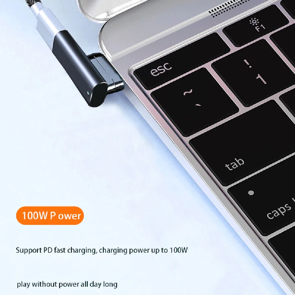 Магнитный адаптер USB C для MacBook PD быстрая зарядка 20-контактный разъем типа 40 Мбит/с