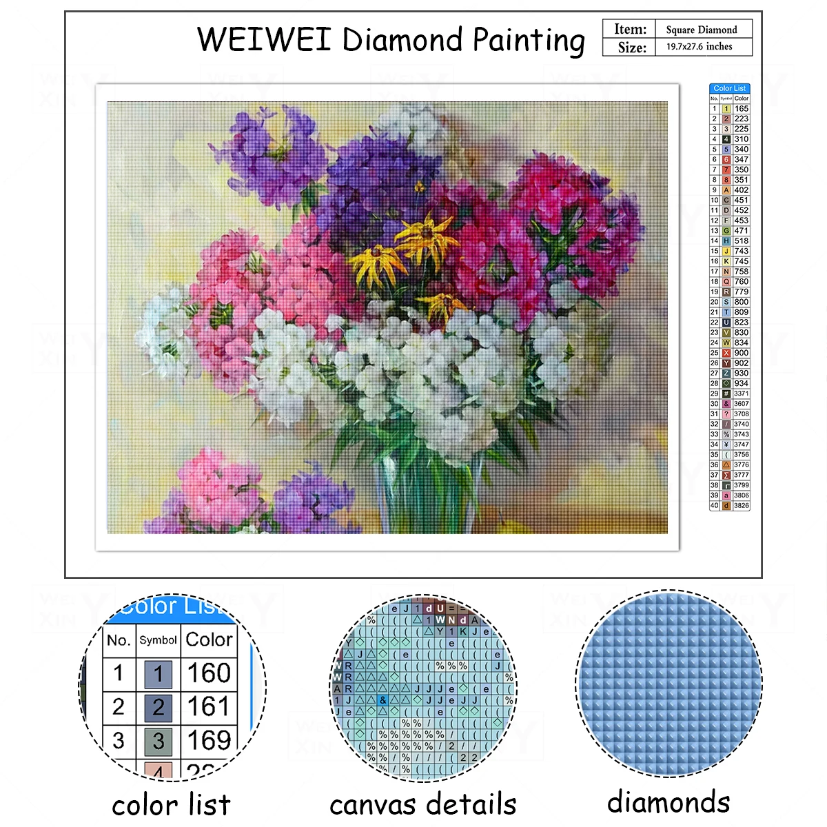 Алмазная живопись Пион цветок полный набор для вышивки крестиком взрослых