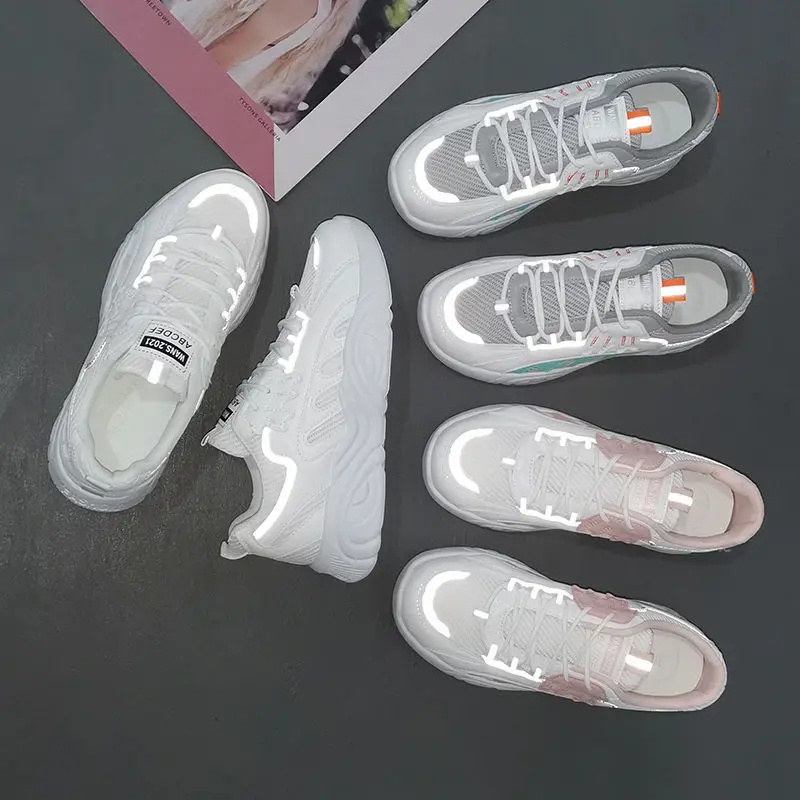 

Ladies Sneakers 2021 Summer New Fashion Women's Casual Shoes Low-Cut Color Matching Women's Shoes Outdoor Trend chaussure femme