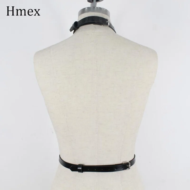 Ремень в стиле панк-рок, кожаный жгут, женские сексуальные ремни для тела, нижнее белье, комплект из 2 предметов, подвязки, искусственная кожа, подтяжки, бондаж