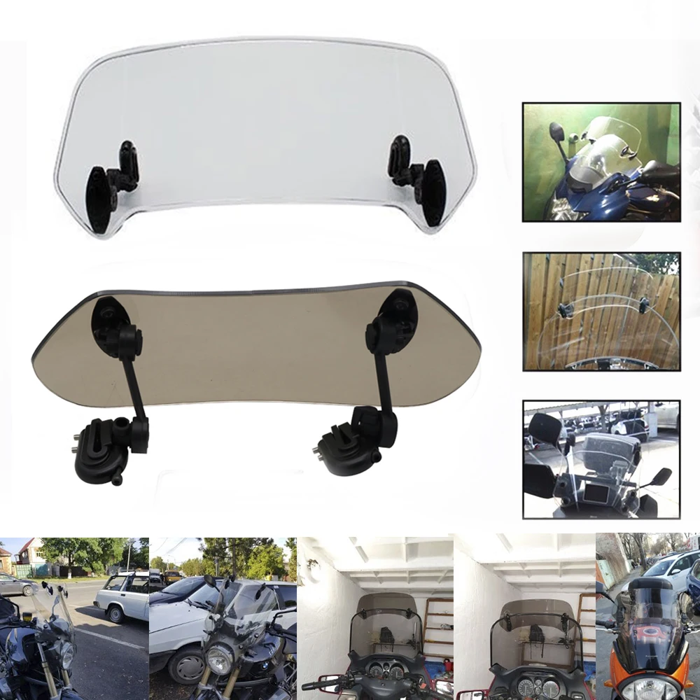 Универсальный Регулируемый спойлер на лобовое стекло мотоцикла скутера